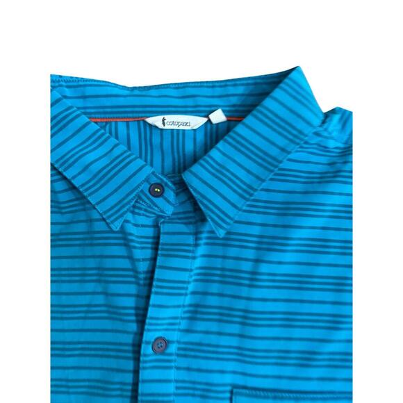 COTOPAXI Men’s Blue Stripe Cambio Short Sleeve Button Up Shirt Size XL - Picture 4 of 6